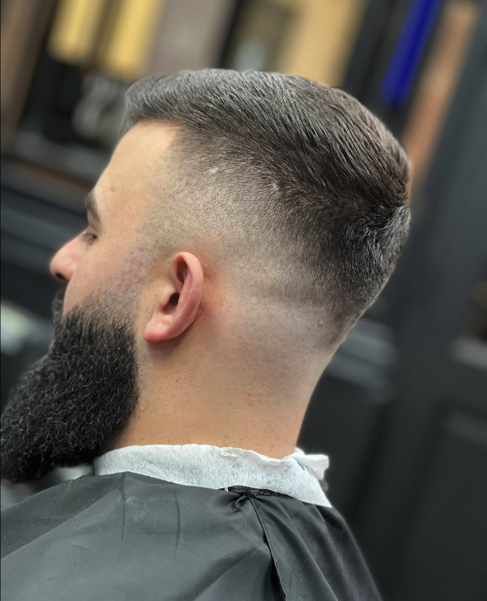 Skin fade with beard — Kingsland Cuts